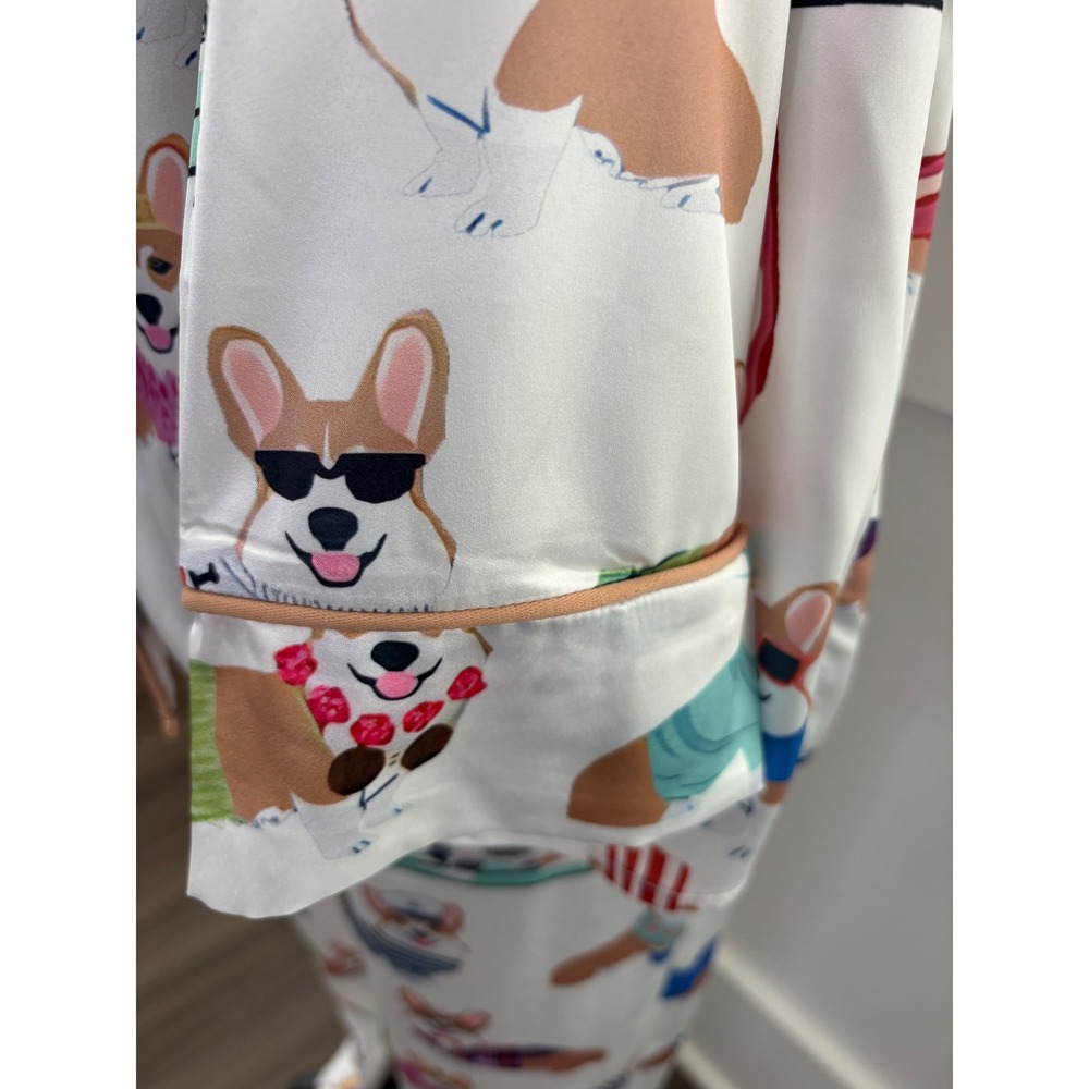 Sheshow Corgi Print Pajama Set-M - Picture 4 of 12